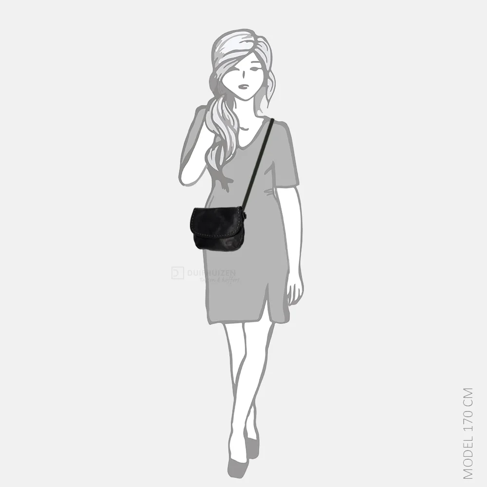 Bear Design crossbody tas studs black bij Duifhuizen