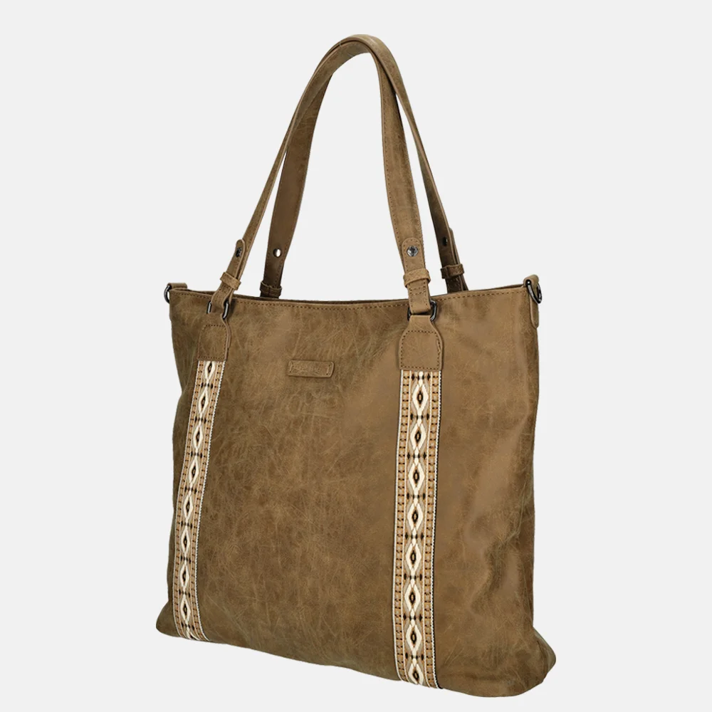 Enrico Benetti Indy shopper camel bij Duifhuizen