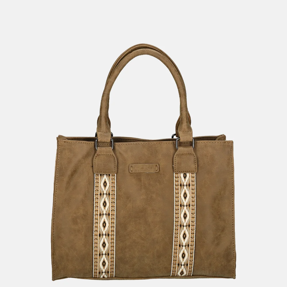 Enrico Benetti Indy handtas camel bij Duifhuizen