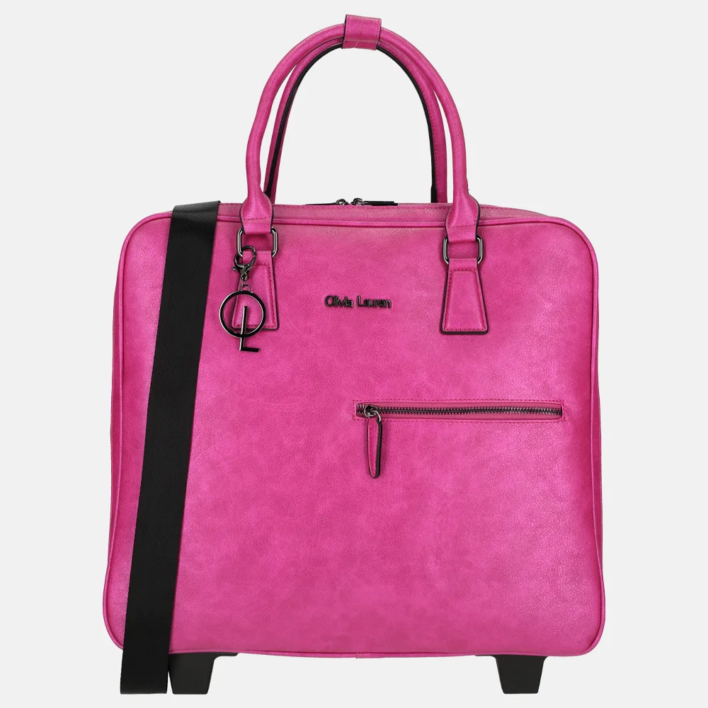 Olivia Lauren Bailey business trolley fuchsia