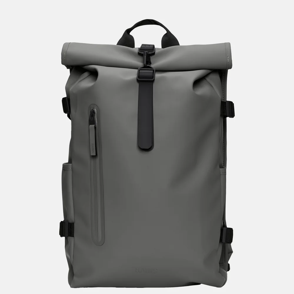 Rains Rolltop rugzak large 15 inch grey bij Duifhuizen