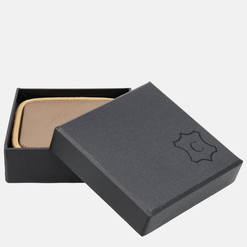 Chamada leren onderzetters effen vierkant koper bij Duifhuizen