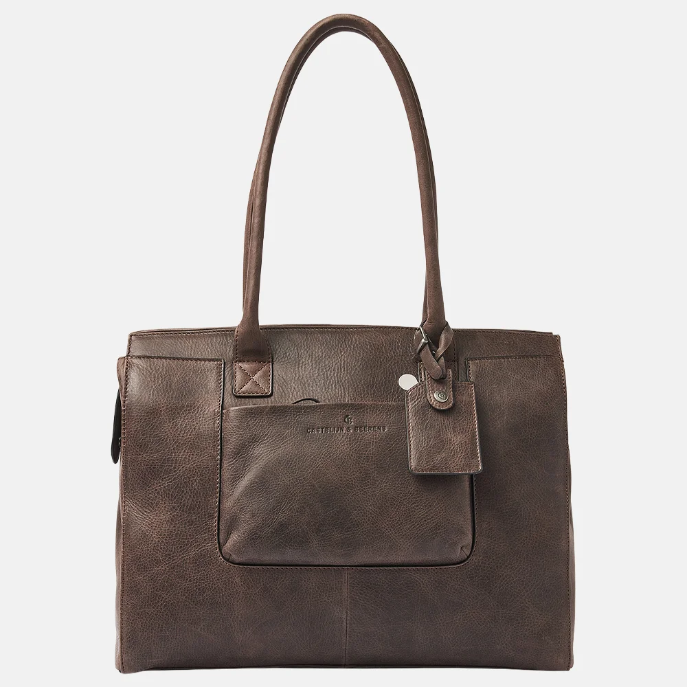 Castelijn en Beerens Carisma laptoptas 15 inch mocca