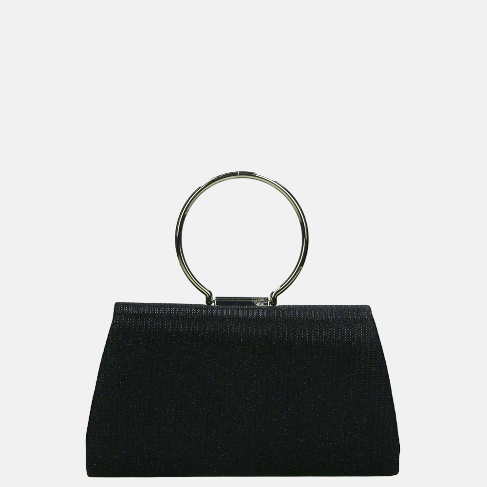 Firenze ring clutch glitter blue bij Duifhuizen