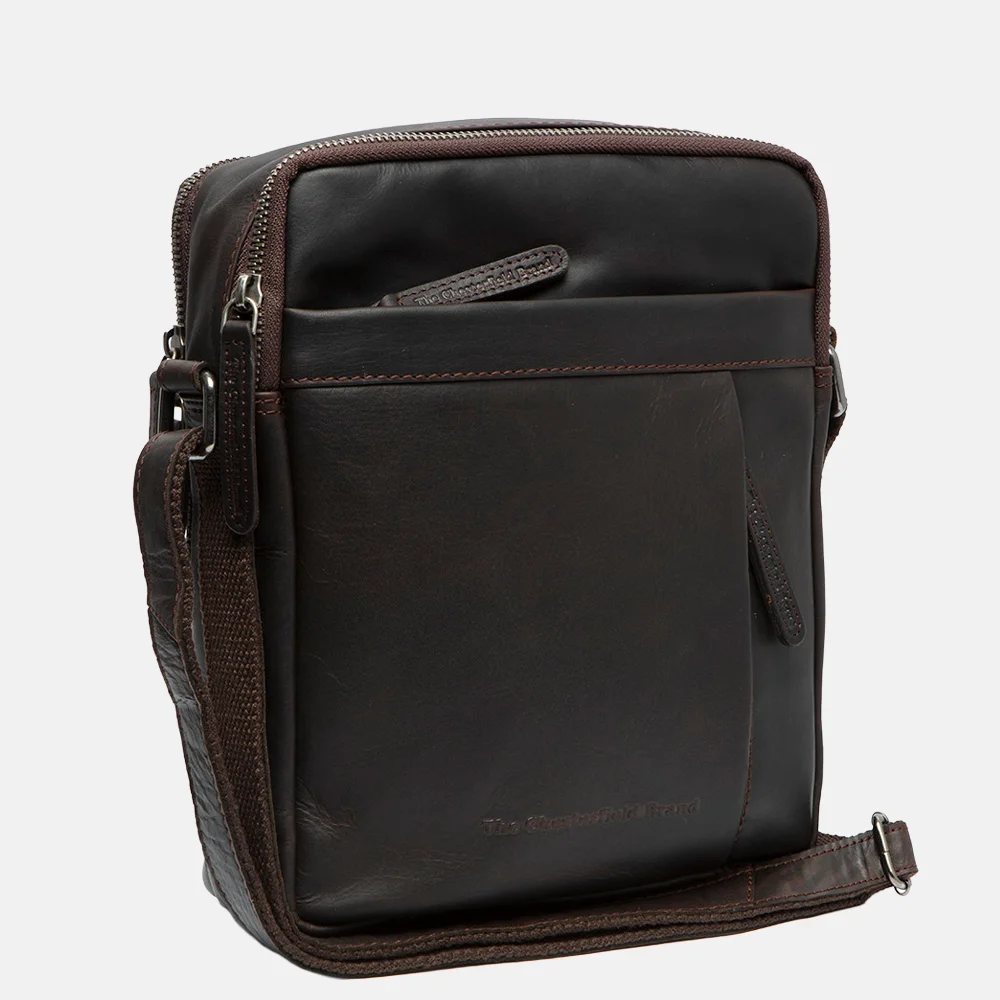 Chesterfield Alva schoudertas dark brown