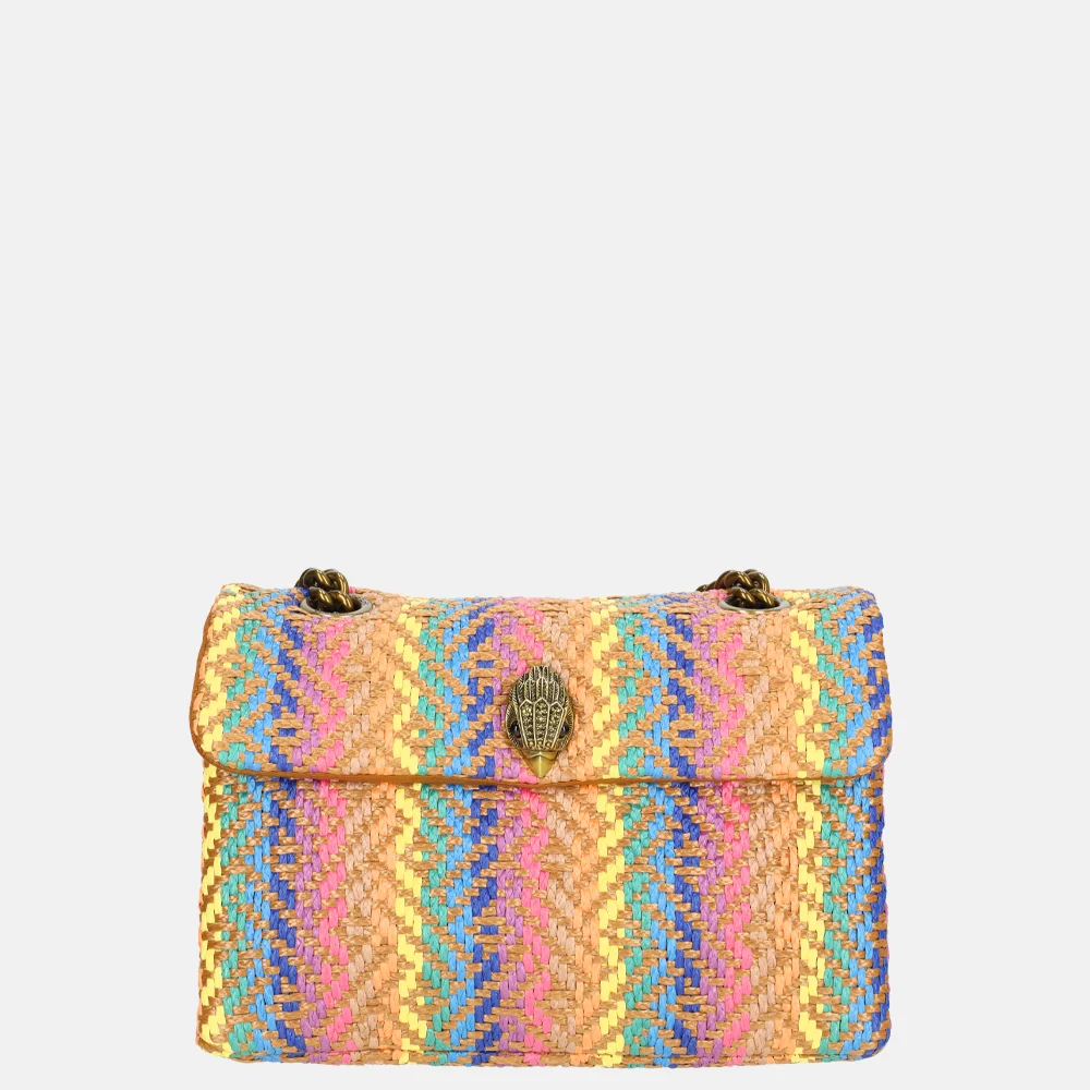 Kurt Geiger Kensington schoudertas M raffia multi bij Duifhuizen