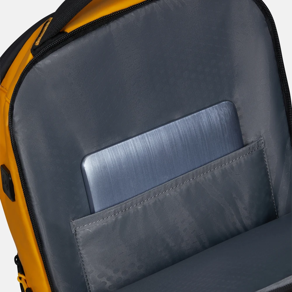 Samsonite Urban USB ecodiver rugzak M yellow bij Duifhuizen