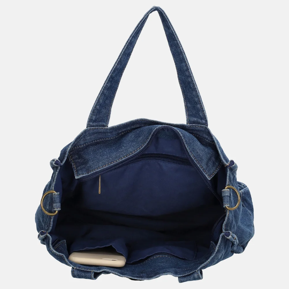 Beagles handtas L jeans jeansblauw bij Duifhuizen