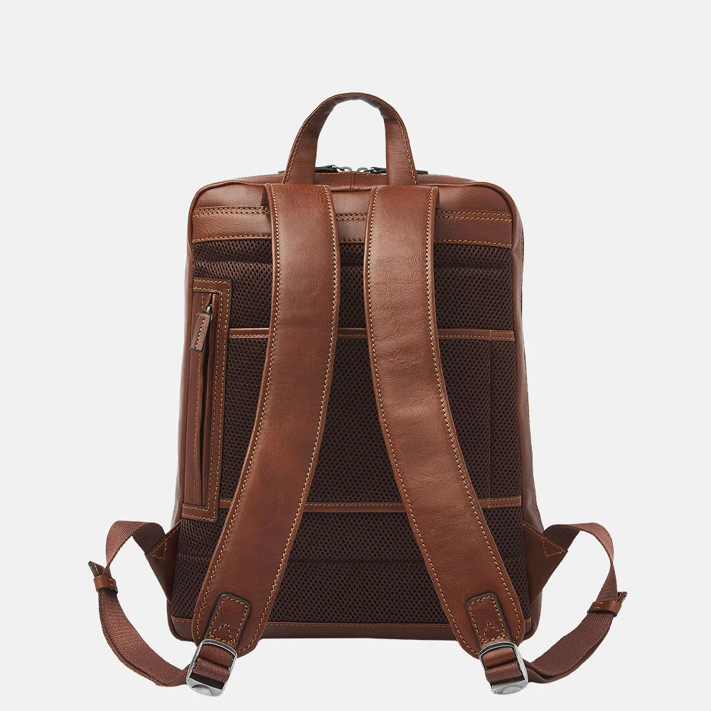 Castelijn en Beerens laptoprugzak 16.6 inch lichtbruin bij Duifhuizen