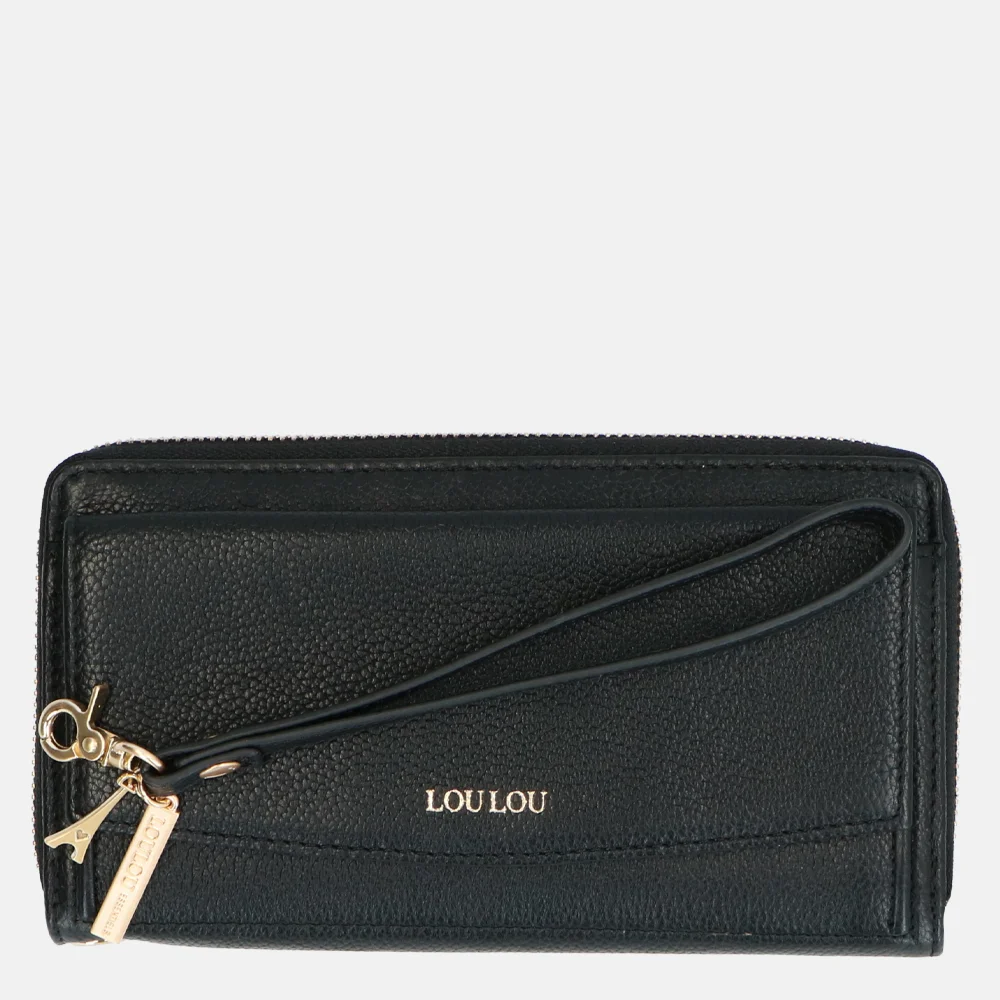 Loulou Essentiels SLB portemonnee black bij Duifhuizen