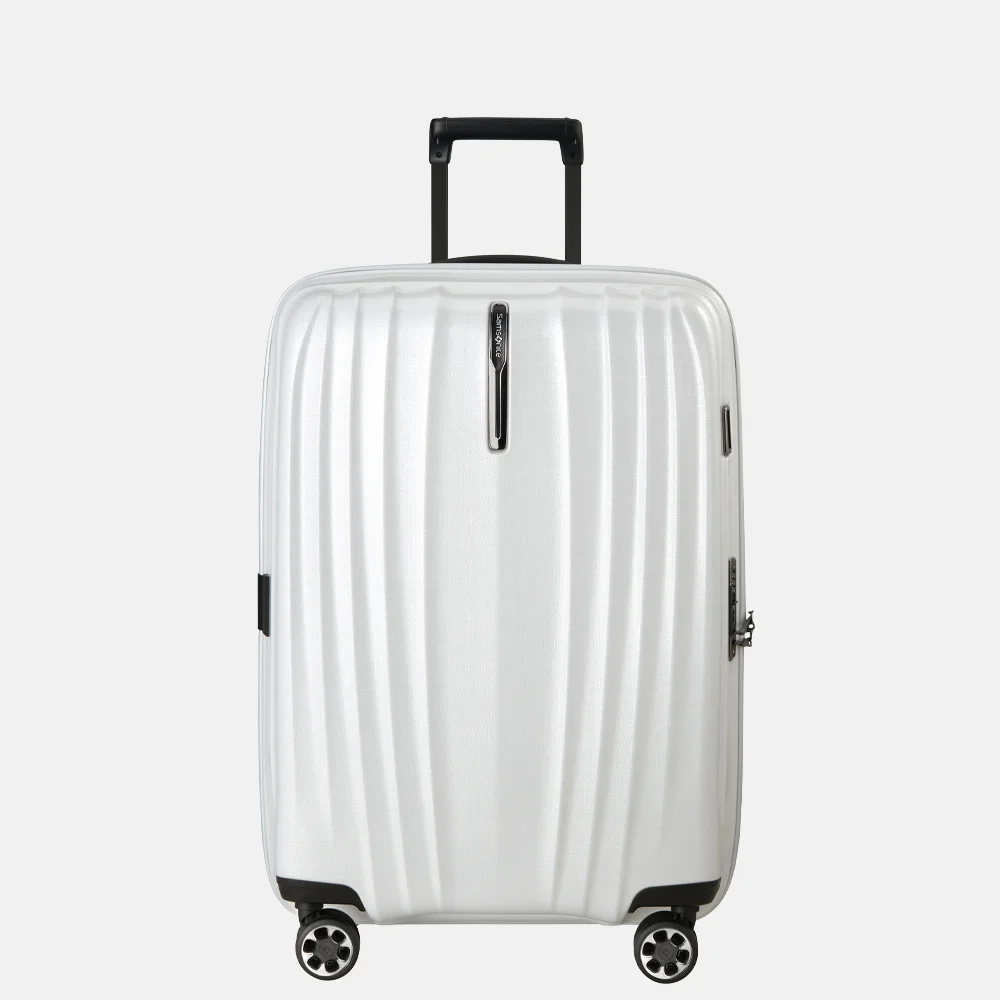 Samsonite Nexis Spinner Expandable reiskoffer 70 cm cotton white