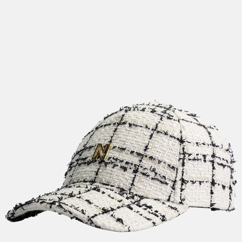 Nikkie Lyla tweed cap pet black/pearl