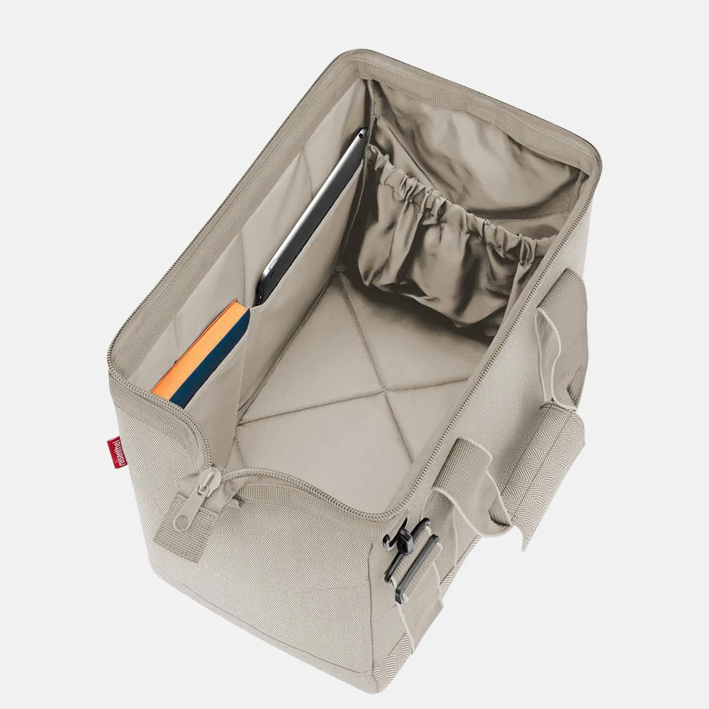 Reisenthel Allrounder weekendtas M herringbone sand bij Duifhuizen