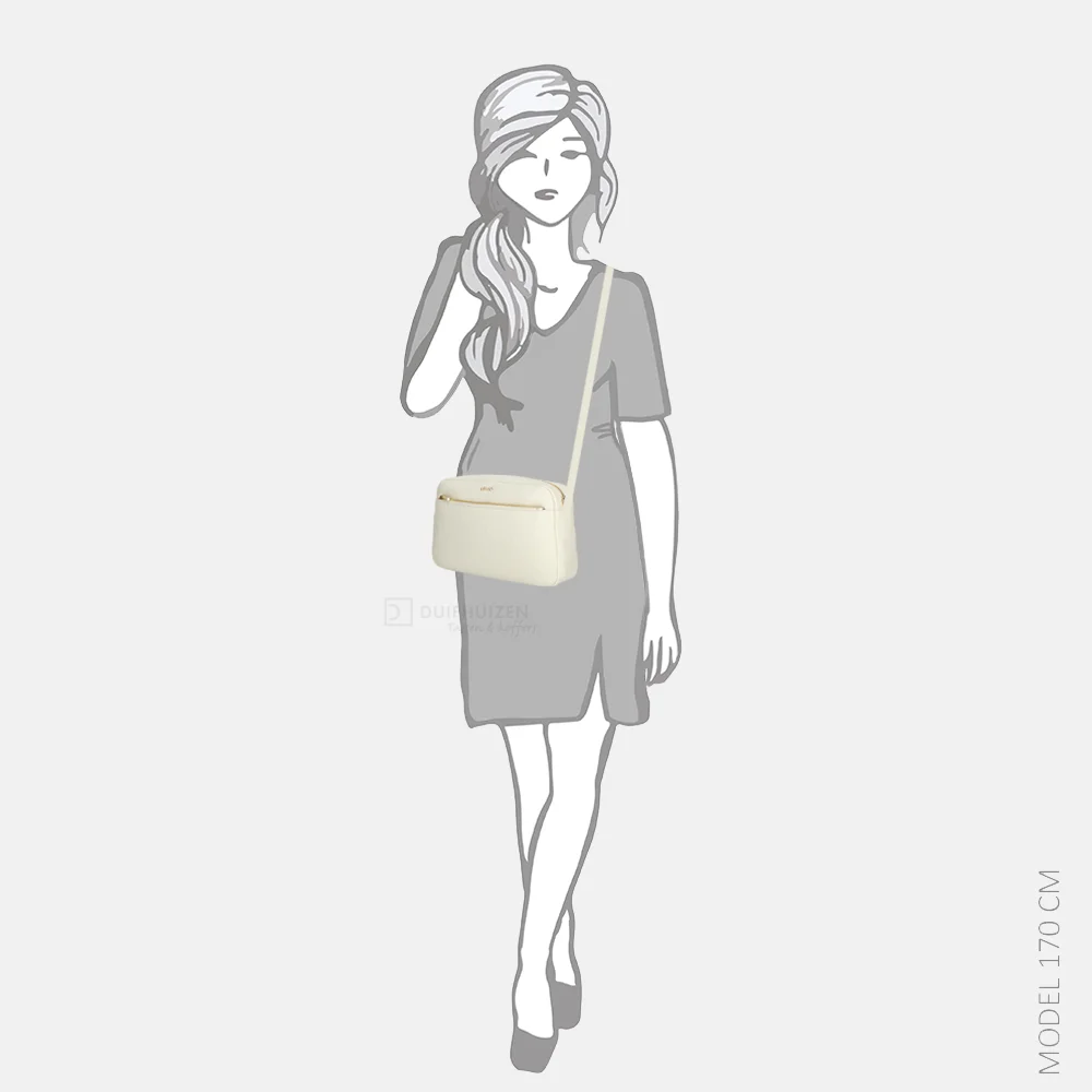 Liu Jo camera case crossbody tas cream bij Duifhuizen