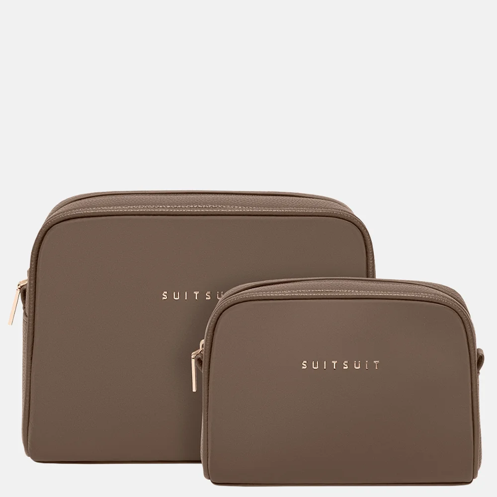 SUITSUIT Serenity Toilettas en make-up tasje set moon stone bij Duifhuizen