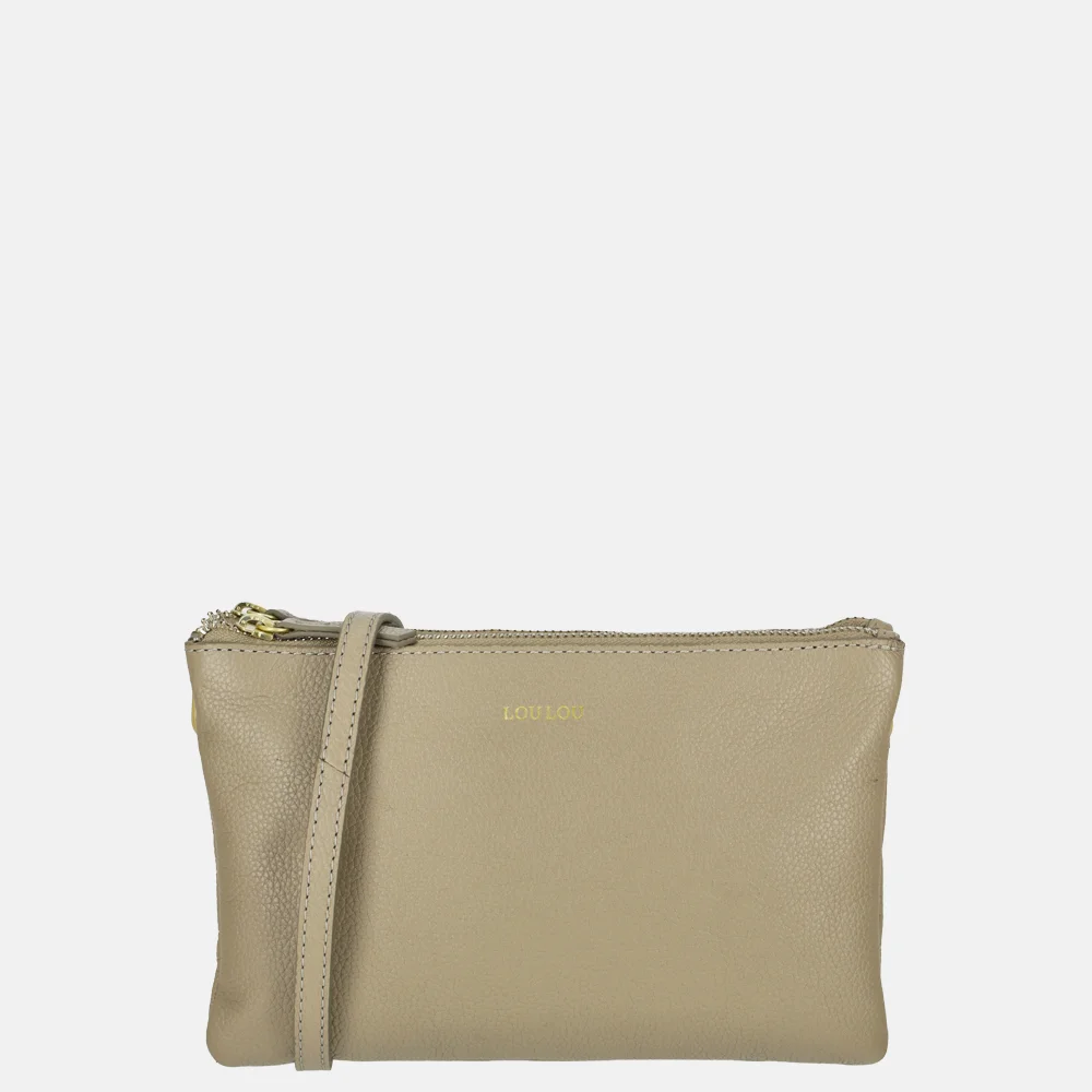 Loulou Essentiels Camille crossbody tas soft sepia bij Duifhuizen