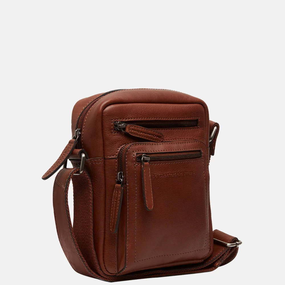Chesterfield Ancona schoudertas cognac bij Duifhuizen