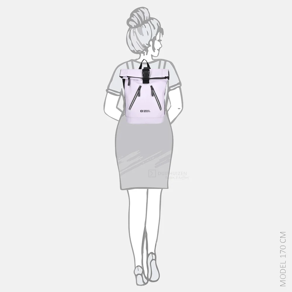 Enrico Benetti Bergen rugzak S lila bij Duifhuizen