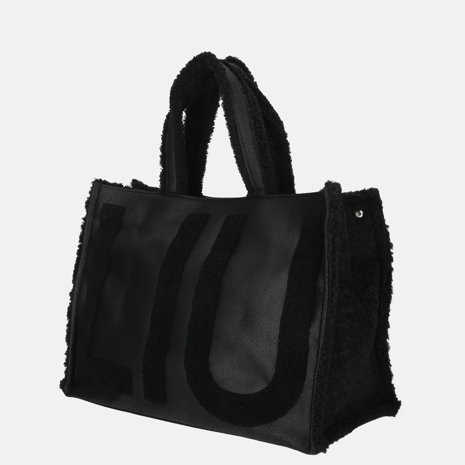 Liu Jo logo shopper tote L nero bij Duifhuizen