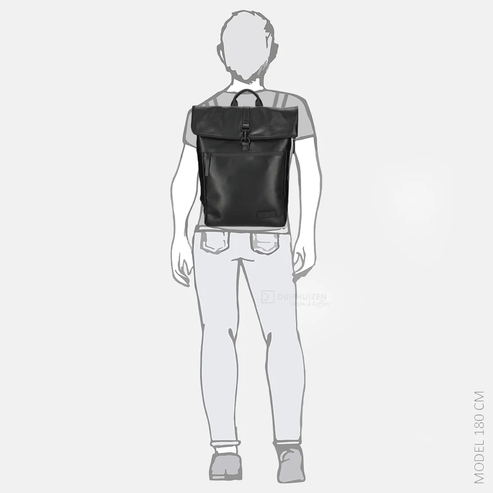 Jost Aarhus laptoprugzak 15 inch black bij Duifhuizen