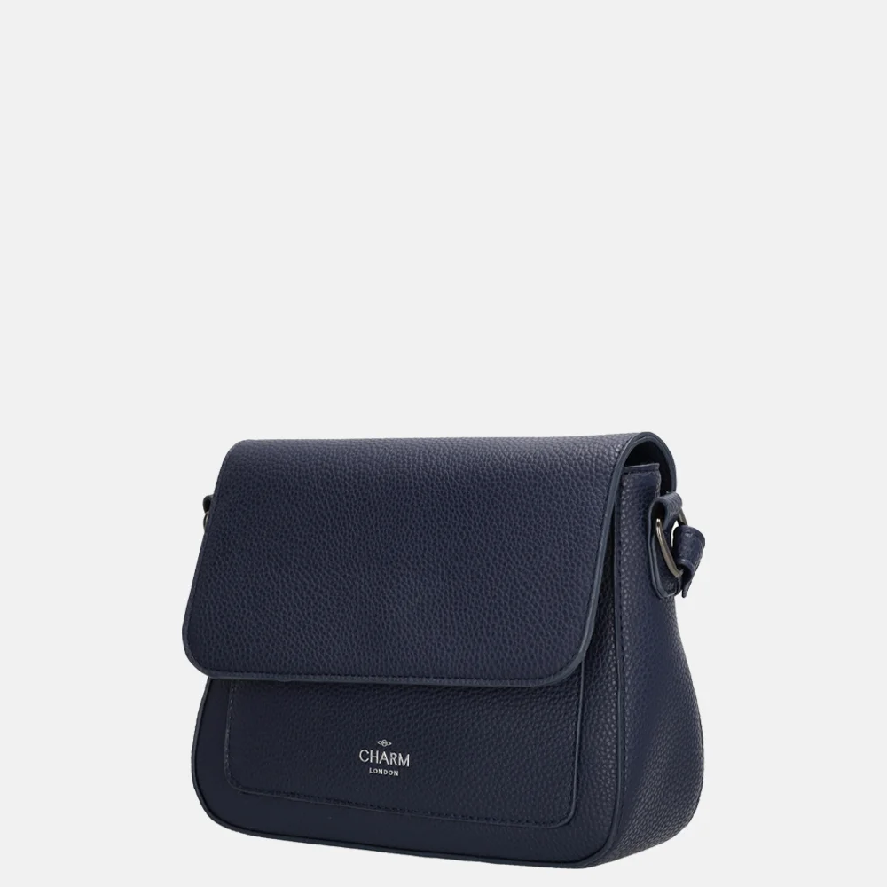 Charm London crossbody tas blauw bij Duifhuizen
