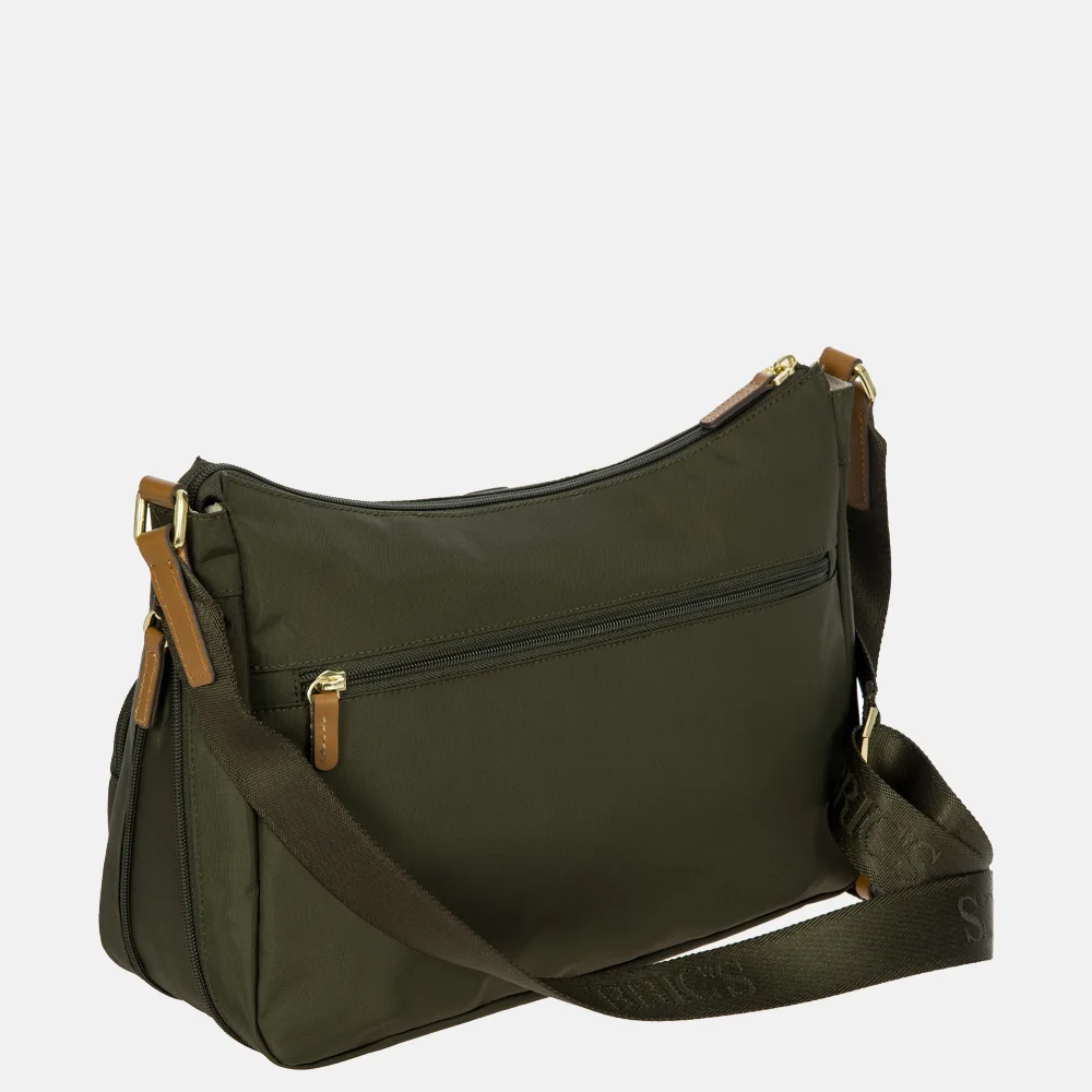 Bric's schoudertas olive bij Duifhuizen