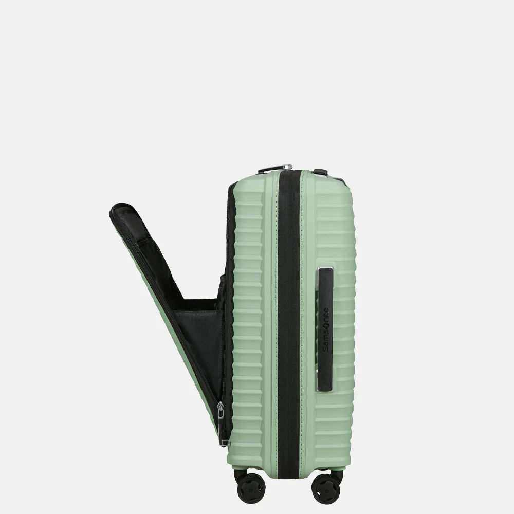 Samsonite Upscape Frontpocket handbagage koffer 55 cm soft sage bij Duifhuizen