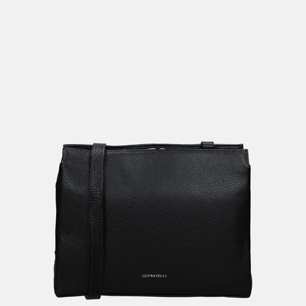 Gigi Fratelli schoudertas black bij Duifhuizen