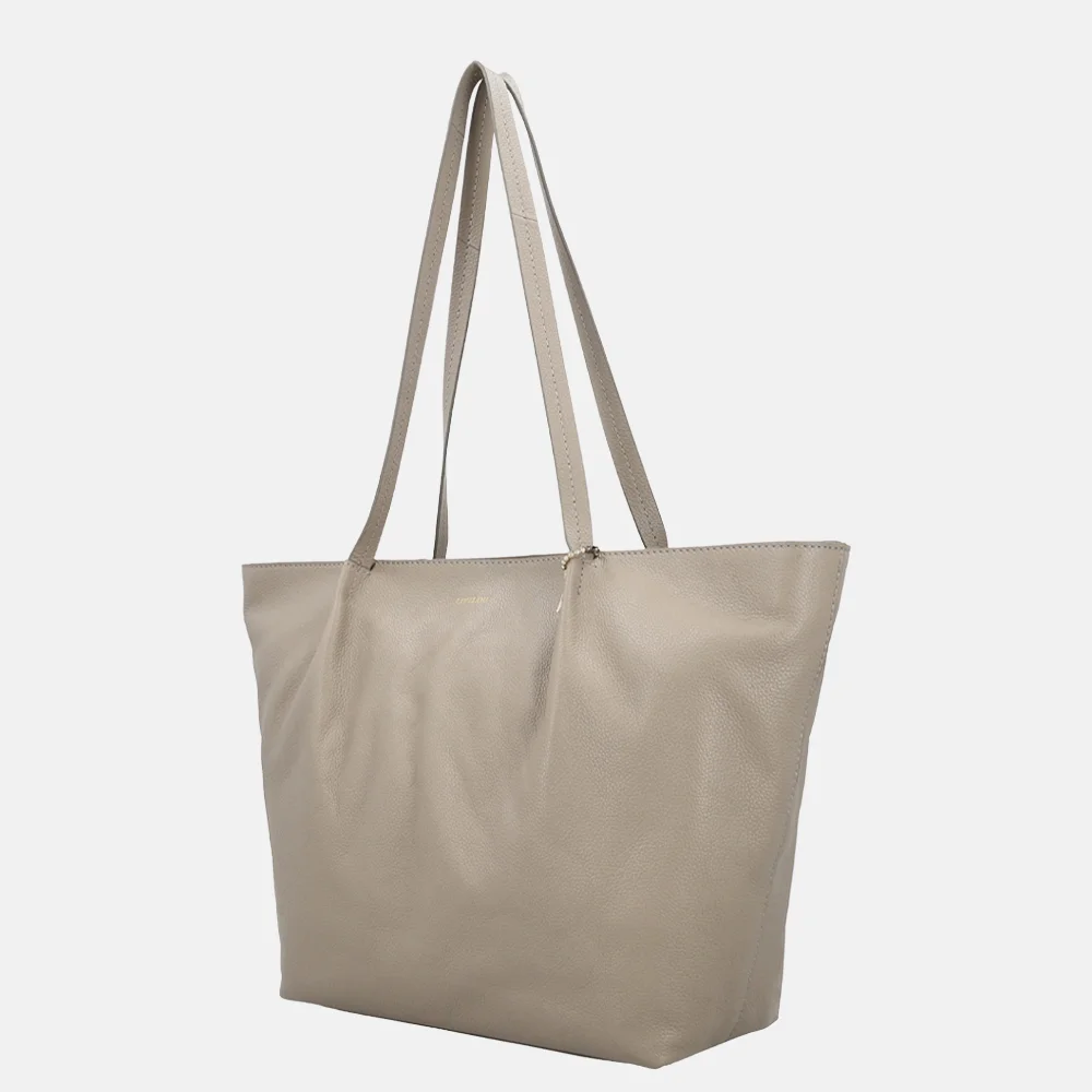 Loulou Essentiels Lola shopper soft sepia bij Duifhuizen