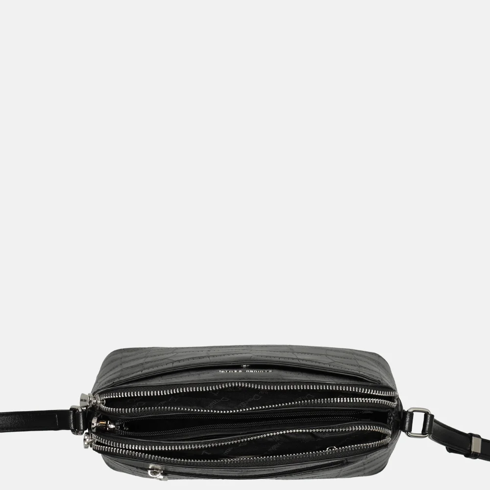 Daniele Donati crossbody tas croco black bij Duifhuizen
