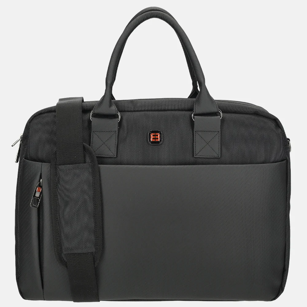 Enrico Benetti Berlin laptoptas 15 inch black bij Duifhuizen