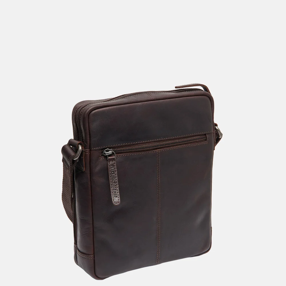 Chesterfield Montira schoudertas M dark brown bij Duifhuizen