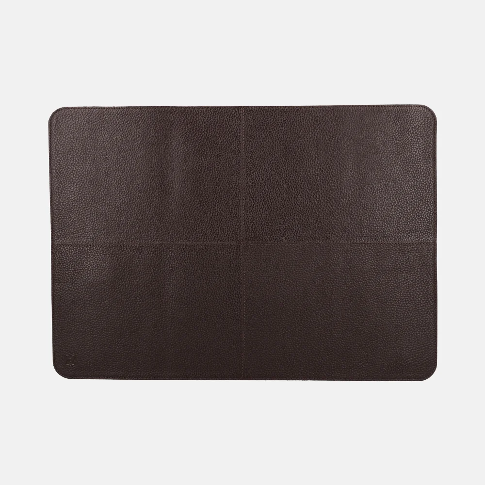 Chamada leren placemats rechthoek effen (2 stuks) donkerbruin