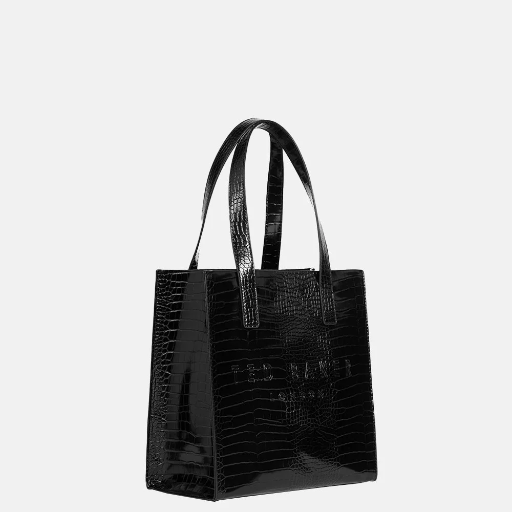 Ted Baker Reptcon shopper black bij Duifhuizen