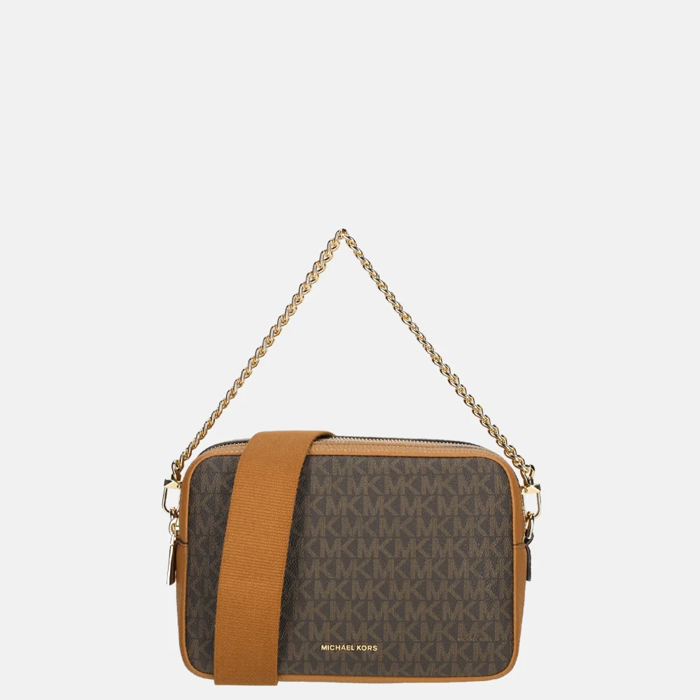 Michael Kors Bryant crossbody tas M brown/acorn bij Duifhuizen
