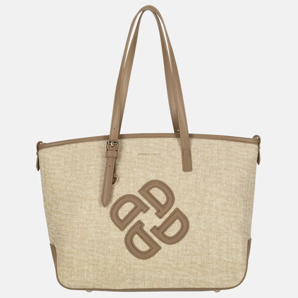 Daniele Donati shopper beige bij Duifhuizen