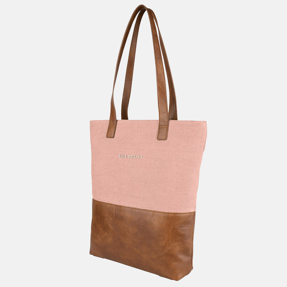 SUITSUIT Fab Seventies Upright bag shopper coral cloud bij Duifhuizen