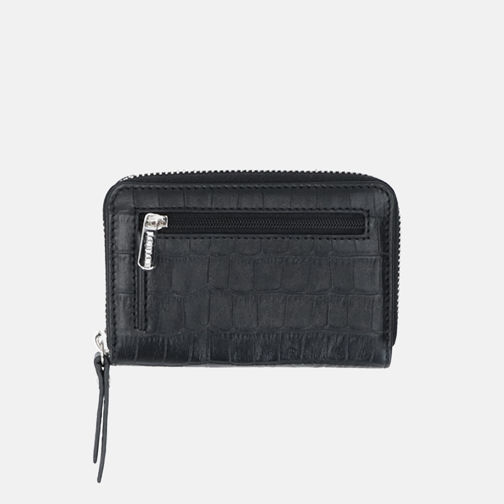 LouLou Essentiels Classy Croco SLB XS portemonnee black bij Duifhuizen
