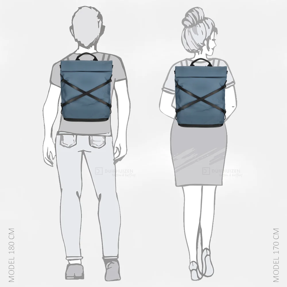 Aunts and Uncles Japan Yokohama rugzak 13 inch blue shadow bij Duifhuizen