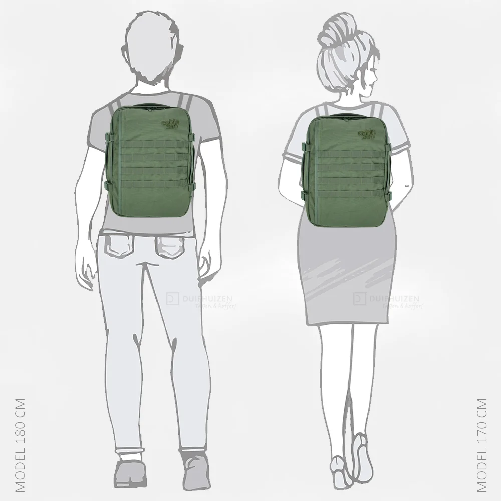 Cabin Zero Military rugzak/underseater 28L mystic green bij Duifhuizen
