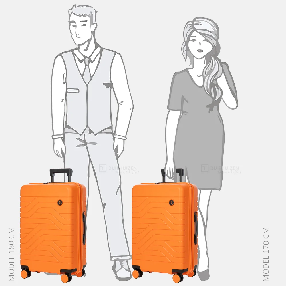 Bric's Ulisse Expandable reiskoffer 65 cm orange bij Duifhuizen