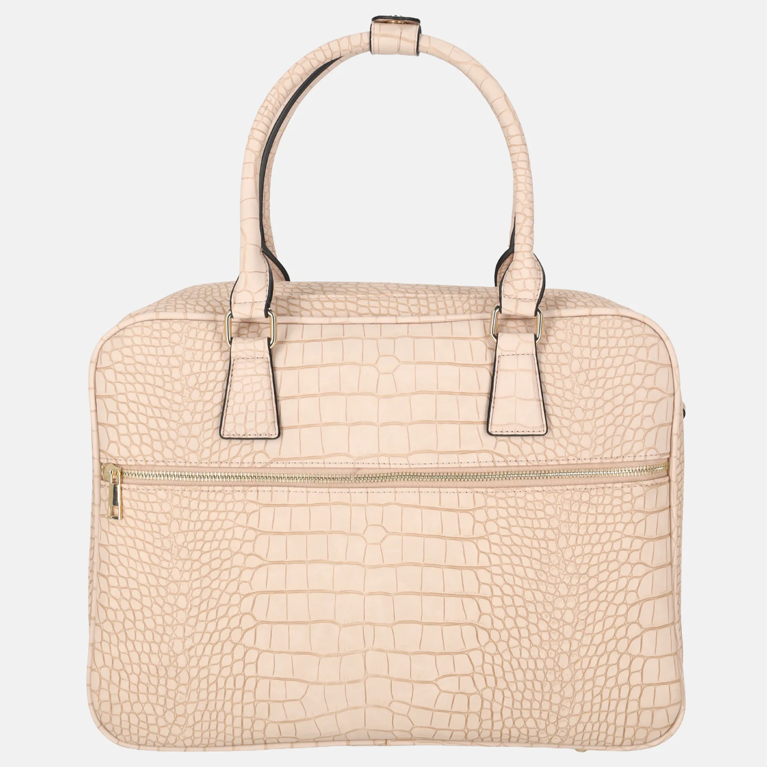Olivia Lauren businesstas laptoptas 16 inch croco roze bij Duifhuizen