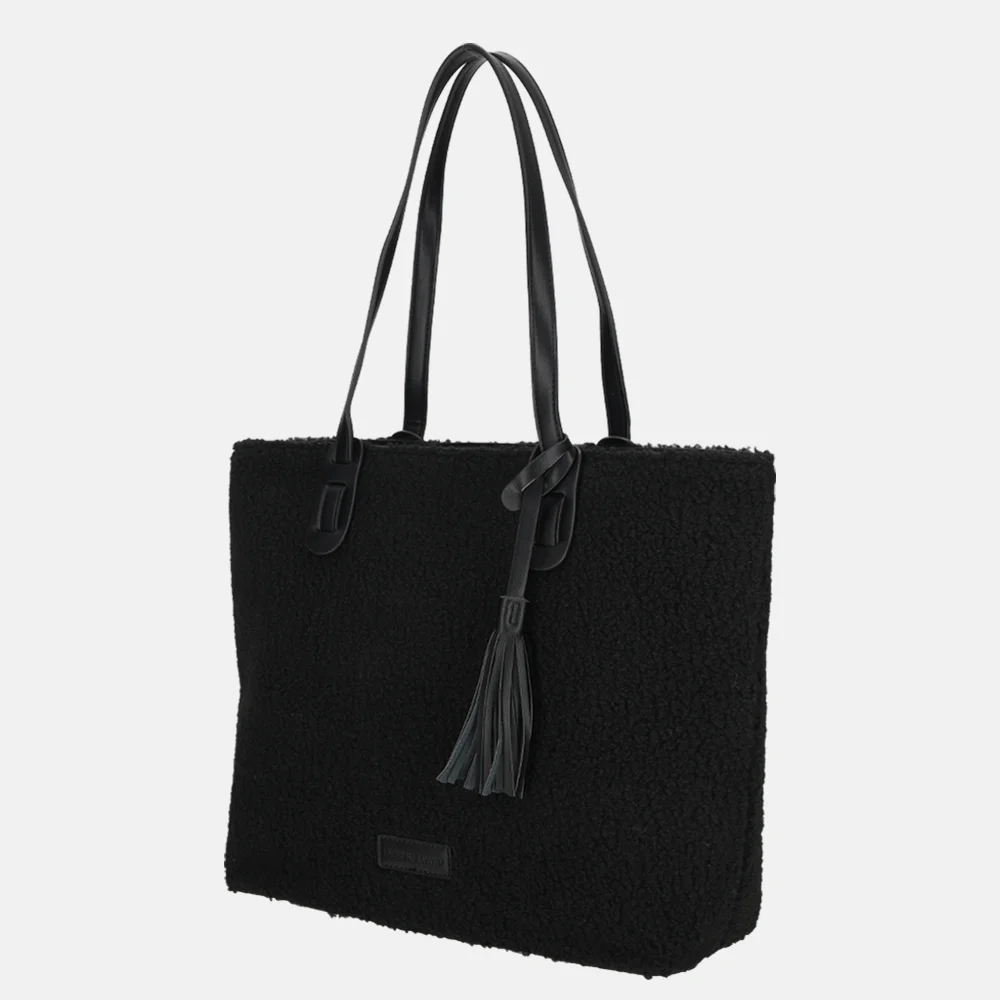 Laurent David shopper teddy black bij Duifhuizen