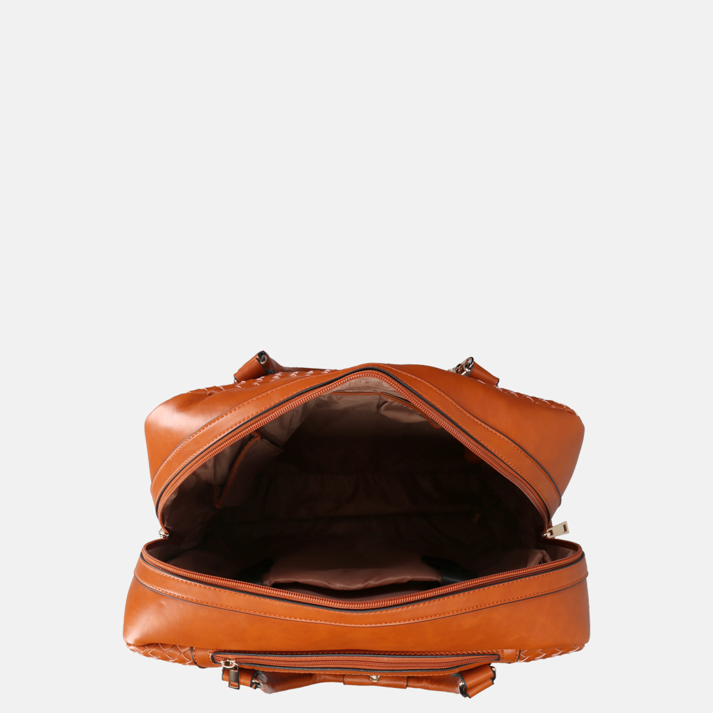 Olivia Lauren business trolley cognac bij Duifhuizen