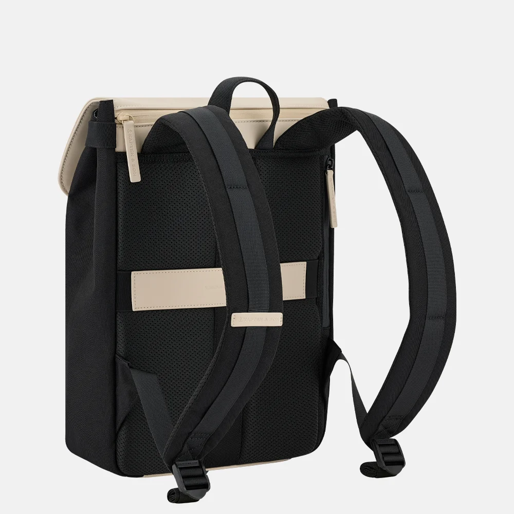 Kapten & Son Fyn Pro rugzak 15 inch cream black bij Duifhuizen