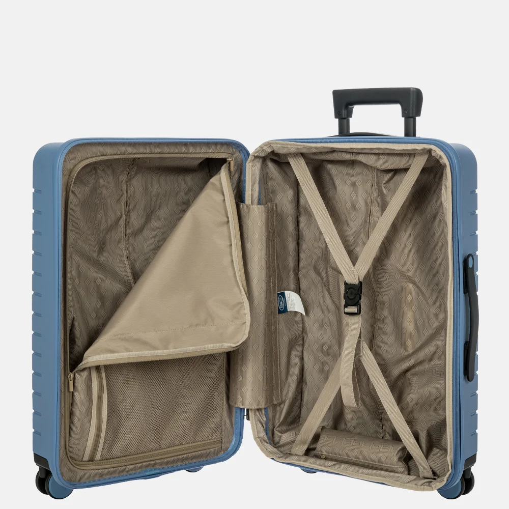 Bric's Ulisse Expandable reiskoffer 65 cm grey blue bij Duifhuizen