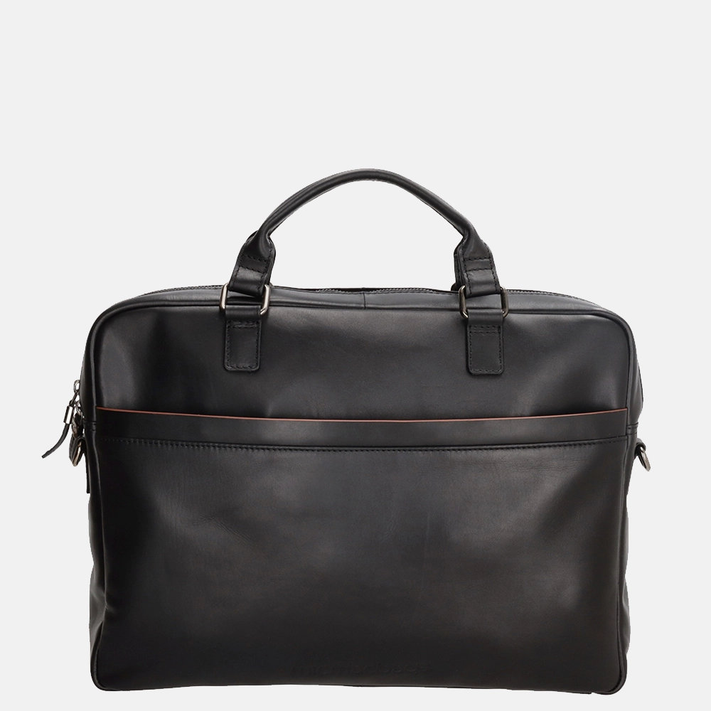 Micmacbags Le Mans laptoptas zwart bij Duifhuizen