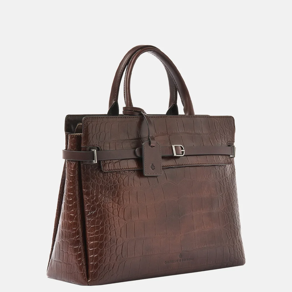 Castelijn en Beerens Rien laptoptas 15 inch mocca bij Duifhuizen