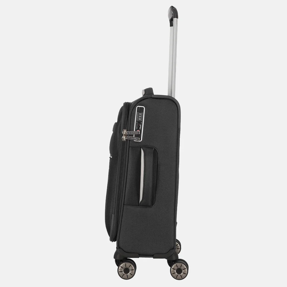 Travelite Miigo handbagage koffer 55 cm black bij Duifhuizen
