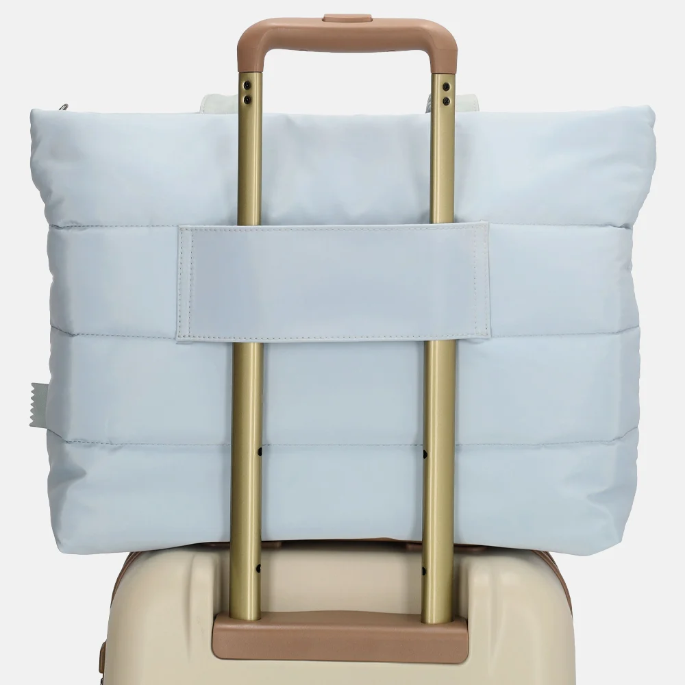 Zebra Trends Elske Puffy shopper lichtblauw bij Duifhuizen